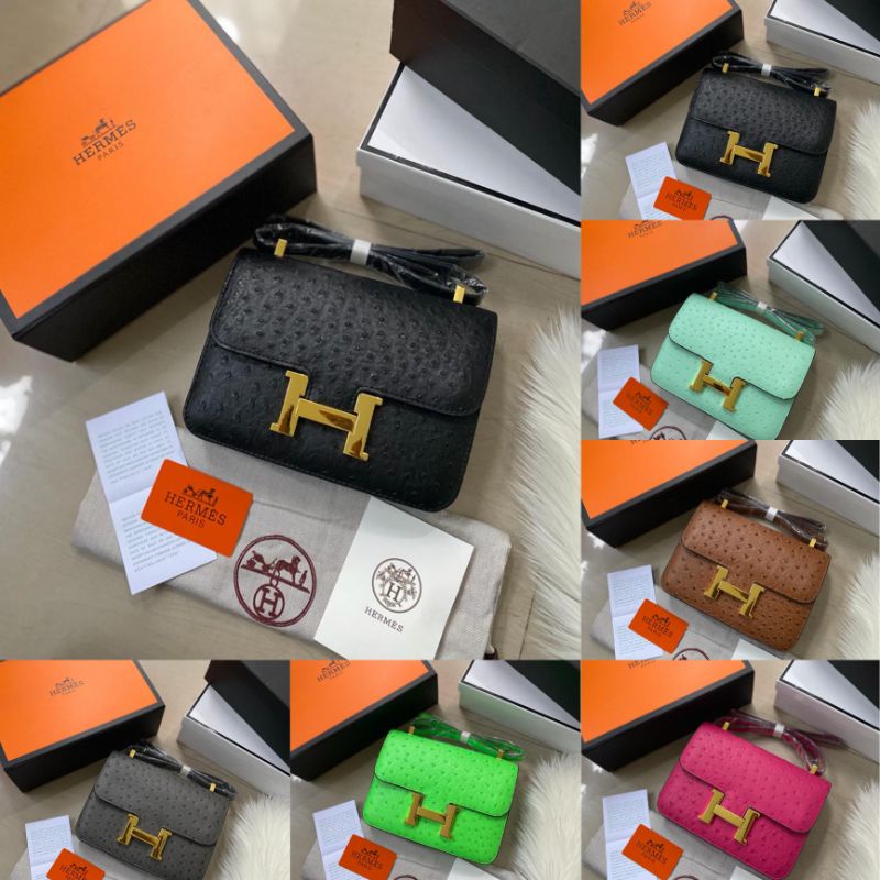 TAS CONSTAN OSTRICH GHW FREE BOX