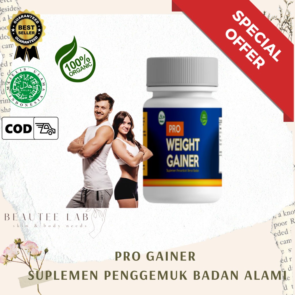 

[SALE 9.9] PRO GAINER - Penggemuk Badan Pria dan Wanita Terlaris / Suplemen Penambah Berat Badan / susu penggemuk badan / penggemuk badan pria / suplemen penggemuk badan / vitamin menambah napsu makan / vitamin berat badan / vitamin penggemuk / weight ga