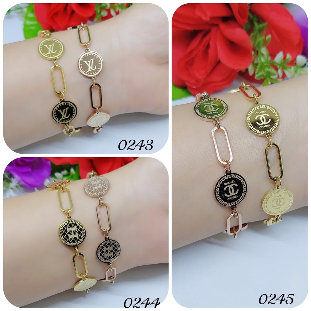 Gelang titanium perhiasan fashion 0243-0247