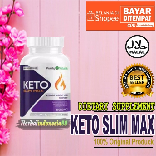 PELANGSING KETO SLIM MAX ORIGINAL - OBAT PENURUN BERAT BADAN ALAMI - KETO SLIM MAX HERBAL ASLI