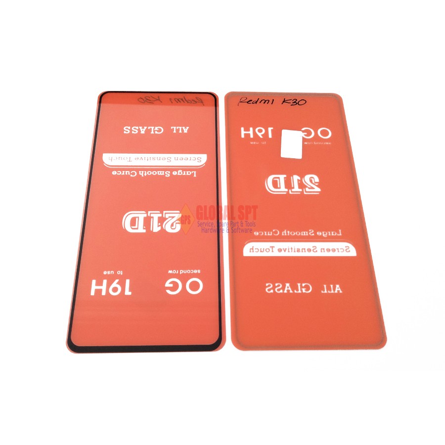 ANTIGORES KACA XIAOMI REDMI K30 FULL WARNA / TEMPERED GLASS / AG TG