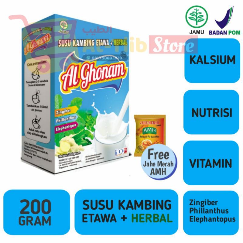 

AL GHONAM SUSU KAMBING ETAWA+ HERBAL/colostrum