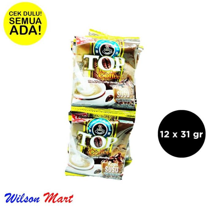 

Gilaa!!! Top Coffee Kopi Susu Isi 12 X 31 Gram Renceng Bagus