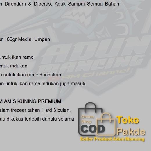 ❃ BAM AMIS KUNING Premium 80gr umpan ikan mas adun mancing ➪