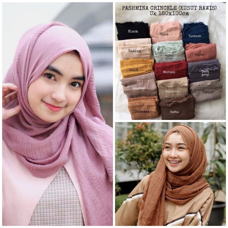 PASMINA CRINKLE / PASMINA KUSUT RAWIS
