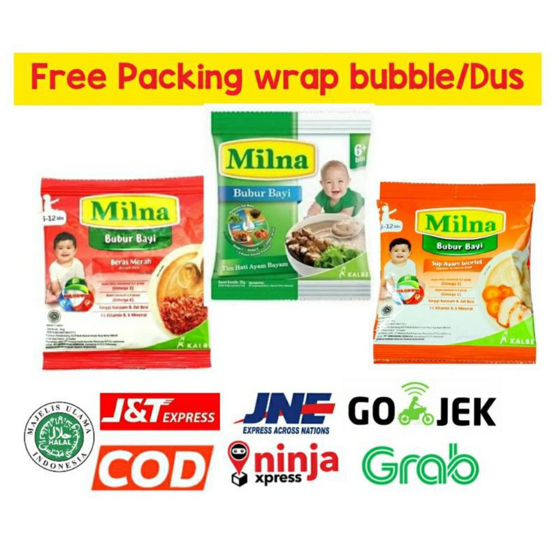 READY STOCK BUBUR MILNA SACHET 20GR READY STOCK