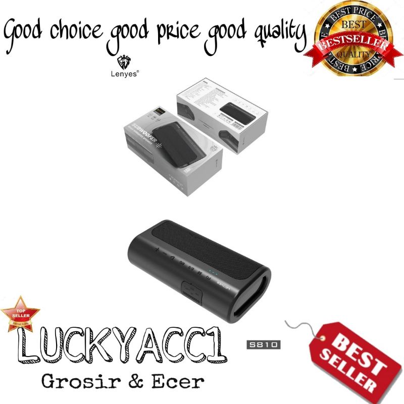LC - Lenyes speaker S810 80W superbass / Speaker lenyes Bluetooth S810 Setero 5.0 DSP