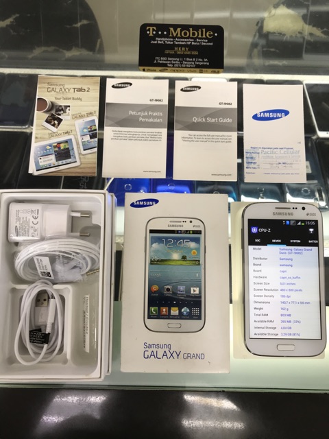 Samsung Galaxy Grand Duos Gt I9082 White Ram 1gb 8gb Rom Second Fullset Non Minus Shopee Indonesia