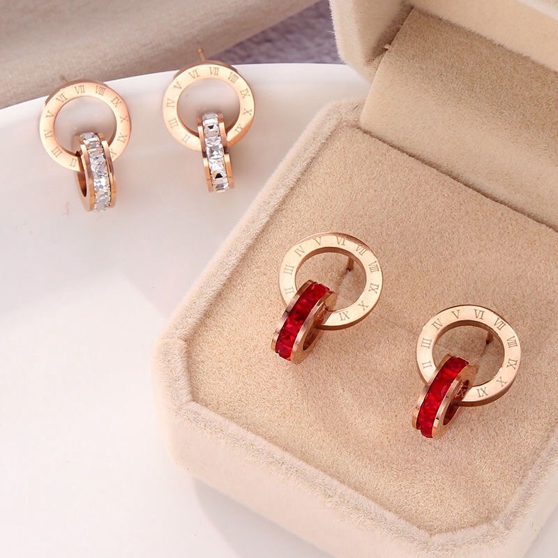 Anting Permata Titanium Asli Anti Karat &amp; Alergi Fashion Korea