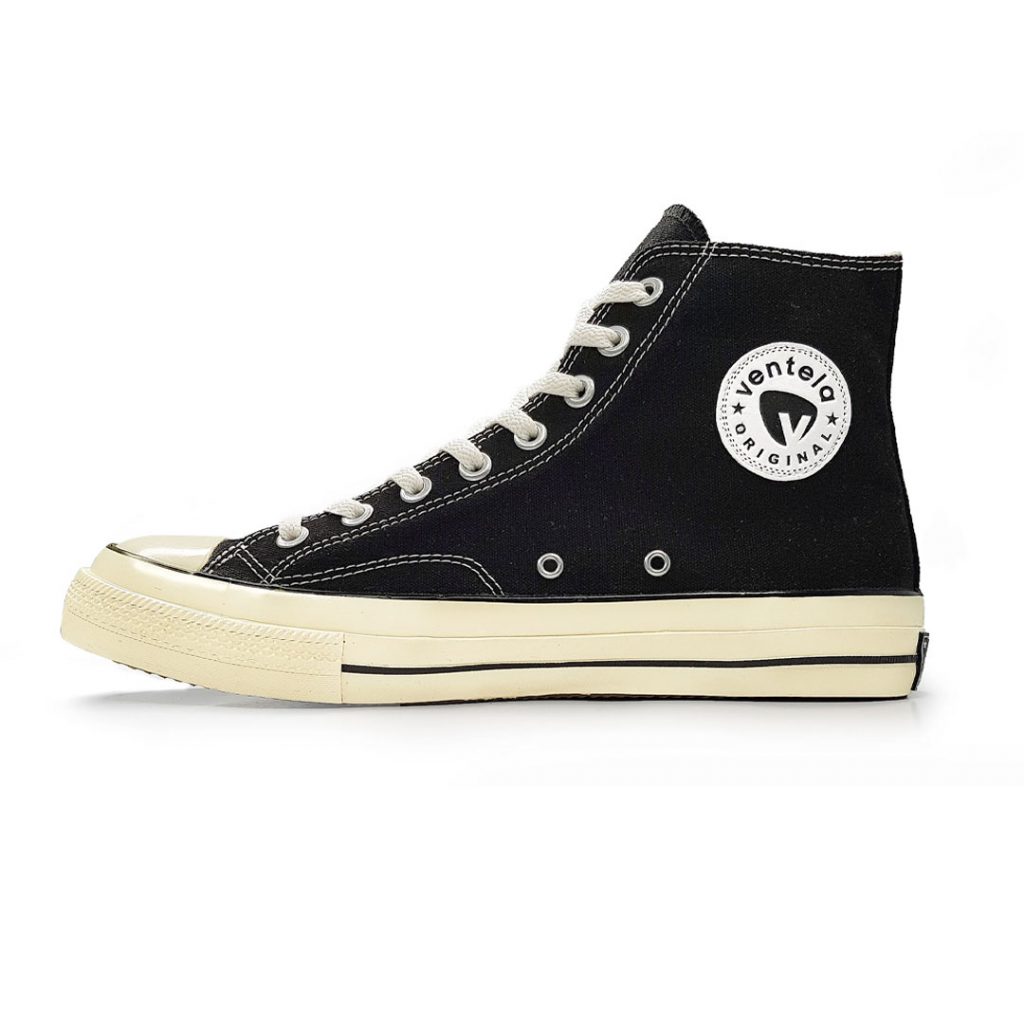 SEPATU VENTELA BACK TO 70S HIGH BLACK NATURAL / VENTELA BTS HIGH BLACK WHITE