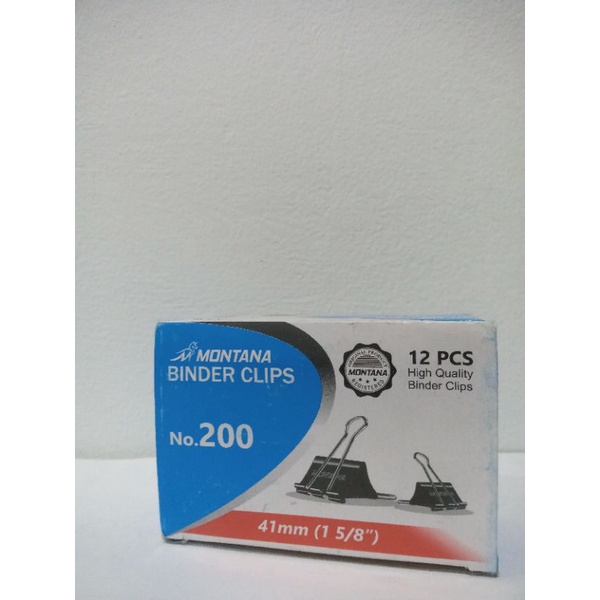 

BINDER CLIP NO 200 MONTANA / BINDER CLIP NO 200 / PENJEPIT KERTAS / BINDER CLIP MONTANA