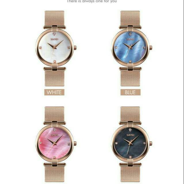 Jam tangan wanita / jam tangan cewek Rantai Pasir SKMEI 9177 ORIGINAL Anti Air