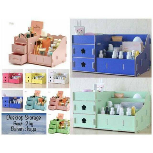 Rak Kosmetik Kayu Ukuran Besar