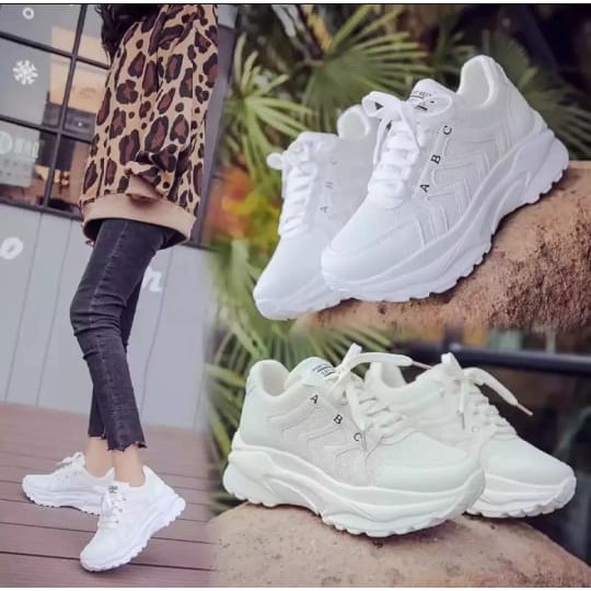 JURAGAN ONLEN - SUPER SALE !!! Sepatu Sneaker ABCD Import 36 - 40 BISA COD STYLE BTS KOREA TRENDY-1