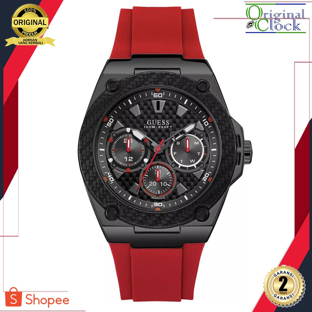 JAM TANGAN PRIA WANITA | RANTAI | KULIT | KARET | MURAH | PRIA GUESS ORIGINAL W1049G6 STAINLESS STEE