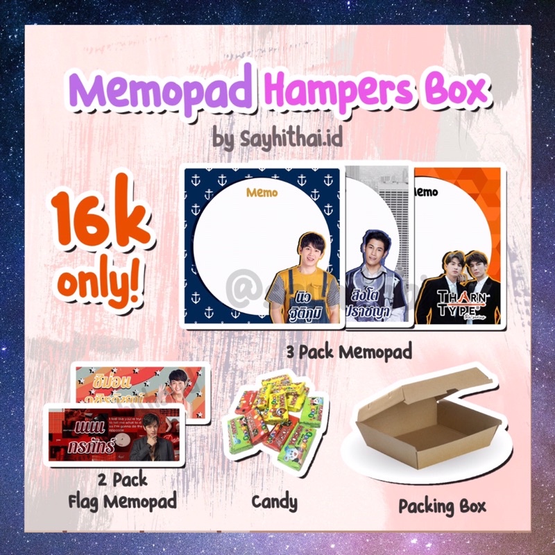 

[Get Free Gift] Hampers Paket Memopad Memo Pad Raikantopeni Thailand Kado Ultah Giftbox Gmmtv Bright Nanon Win Singto Sayhithai.id