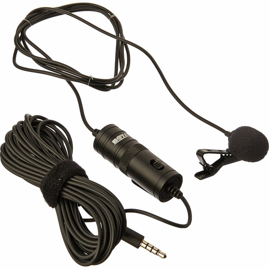 MIC CLIP ON BOYA BY-M1 LAVALIER MICROPHONE MIC CLIP BY M1 MIC BOYA