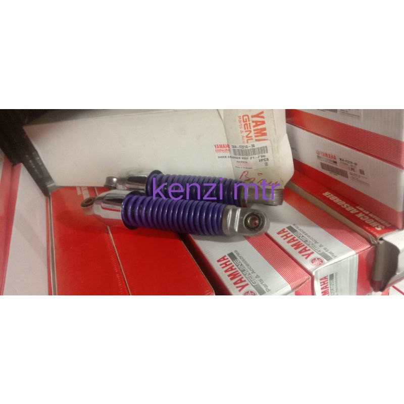 shockbreaker Yamaha F1ZR warna ungu atasnya krom original