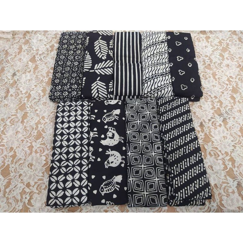 kain  batik solo motif garut hitam
