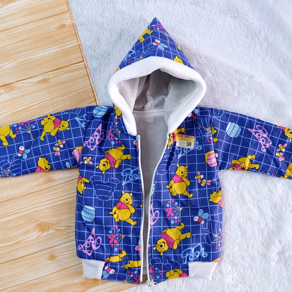 6-18 Bulan Jaket Bayi Perempuan & Laki Laki (Unisex). Sweater Baby Cewek & Cowok Musim Dingin Lucu & Murah-3