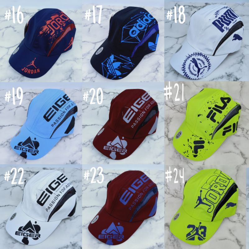 TOPI SPORT PARASUT AMPERA 13 WARNA UNISEX