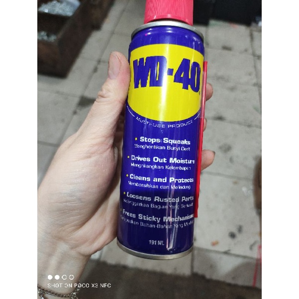 WD 40 191ML/ lubrican pelumas WD40 kemasan 191ML/cairan penghilang karat WD-40