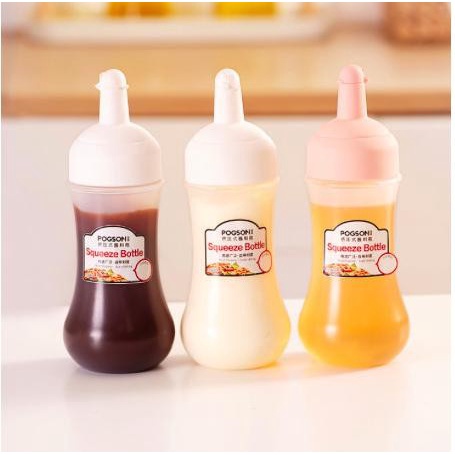 BOTOL SAUS TOMAT / SALAD / MADU / SELAI / MINYAK MODEL REMAS BAHAN PLASTIK ESTETIK