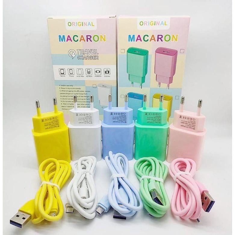 Charger Macaron 3.1A Model OPG011 Kabel Micro USB