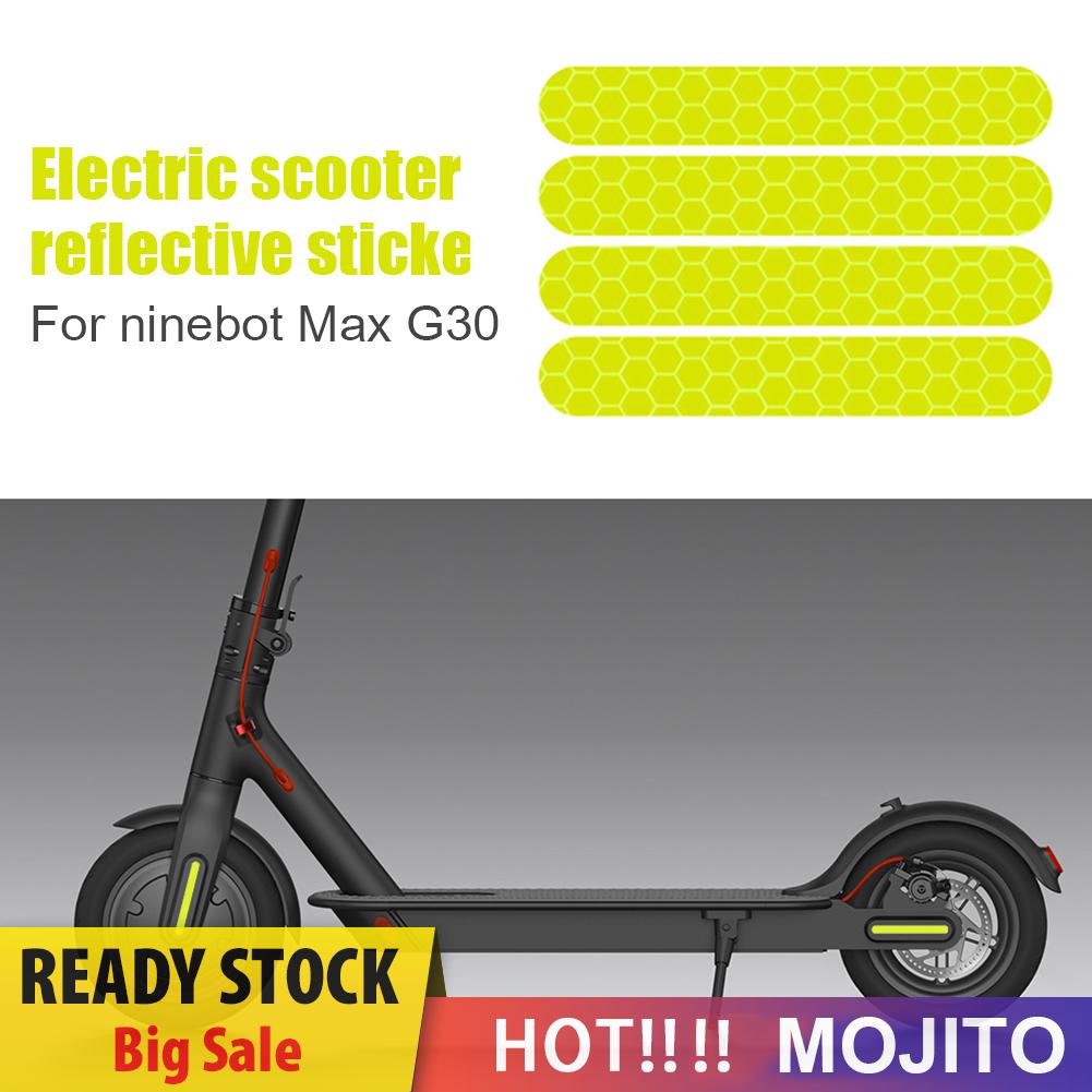 4pcs Stiker Reflektif Untuk Skuter Elektrik Ninebot Max