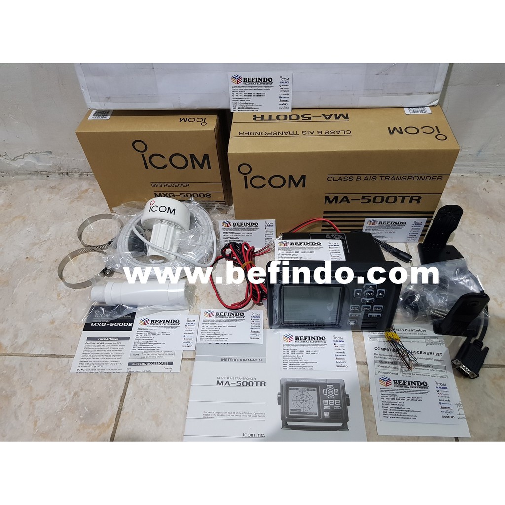 AIS ICOM MA500TR + Gps Receiver MXG5000 + Antenna VHF