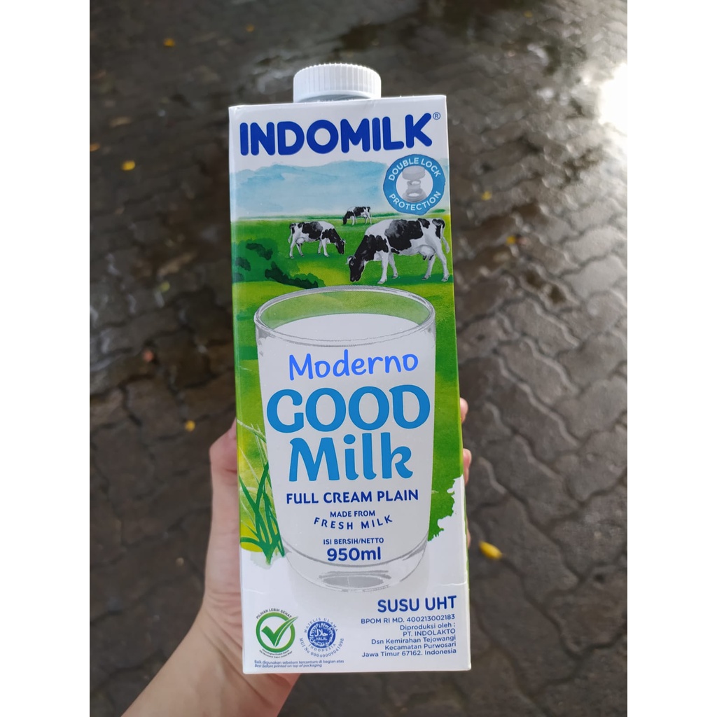 Jual Indomilk Uht Full Cream Plain 950ml Indonesiashopee Indonesia 6497