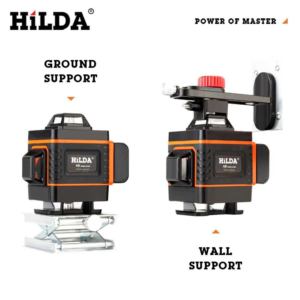 (BISA COD) RVOSTR Hilda Mesin Self Leveling 16 Line Laser 4D with Remote - LD-515