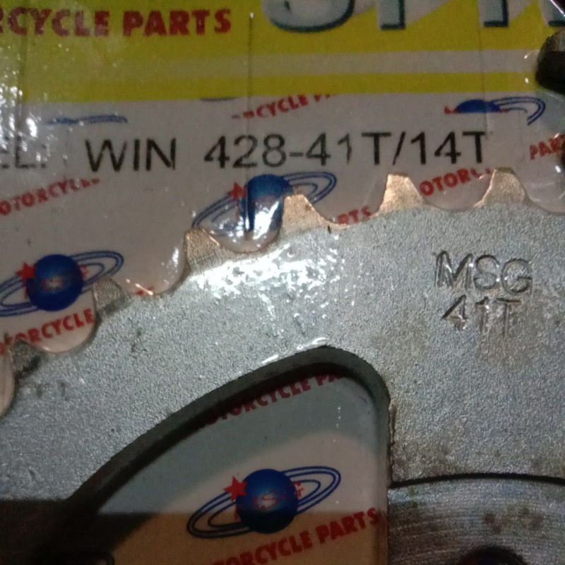Gear Gir Set Depan Belakang Honda WIN 100 WIN100 428 14-T 41-T Sprocket Girset Gearset-1