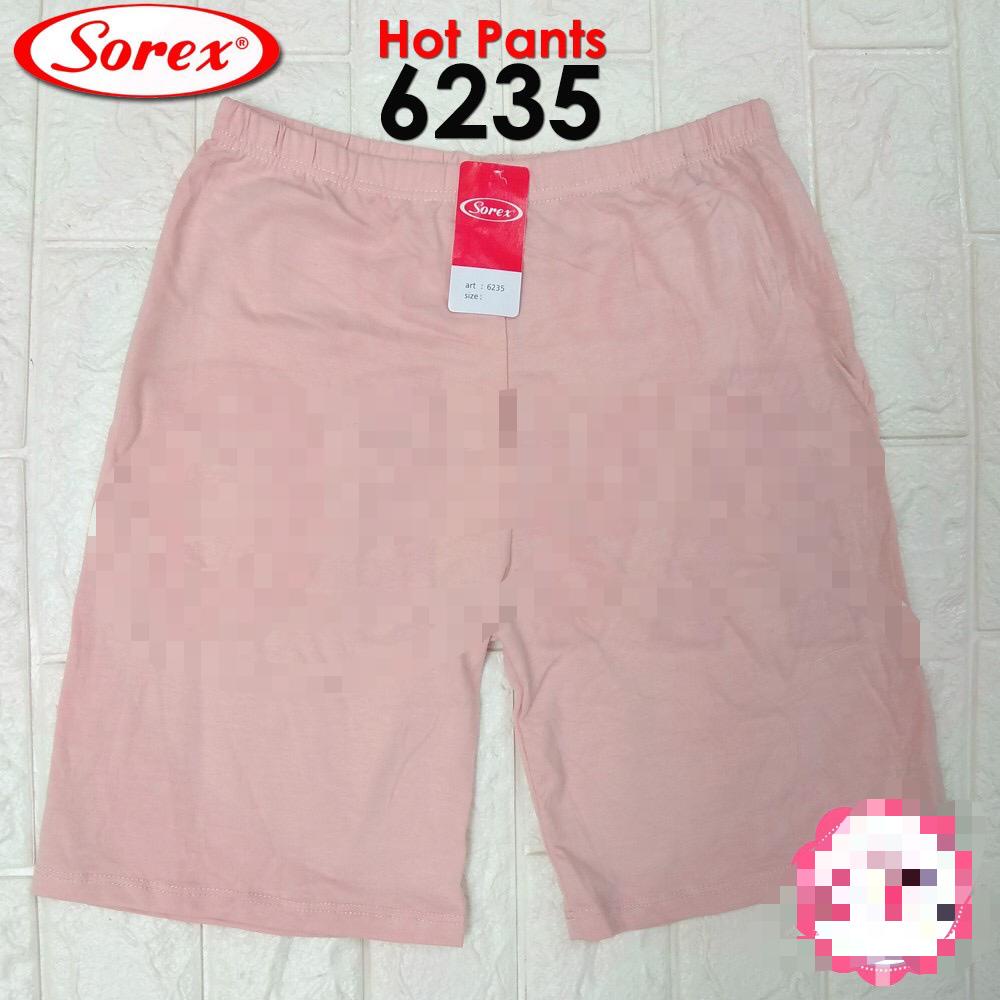 SHORT PANTS GEDE SOREX 6235 / SOREX Basic Hot Pants Celana Pendek Perempuan 6235 BHAAN KATUN SOREX  / Hot Pants / Celana Pendek Wanita Sorex 6235 (Boleh Pilih Warna)ARA98STORE