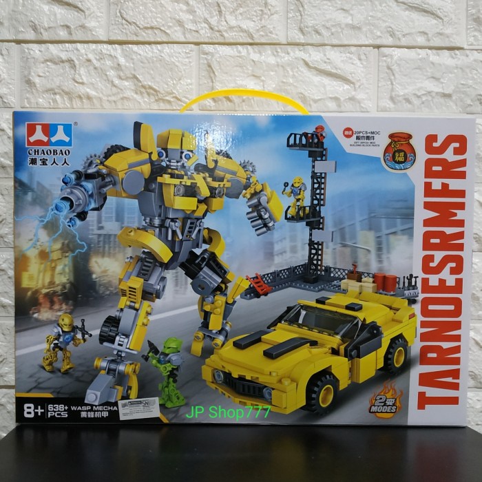 Toys   Mainan Bricks Robot Transformer Bumblebee 2 in 1 Size Jumbo