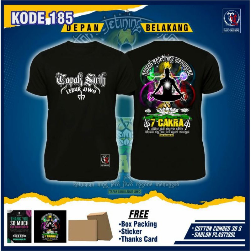 Kaos Premium Tapak Sirih Lebur Jiwo 7 Cakra