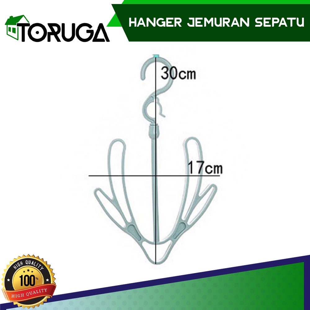 Hanger Gantungan Jemuran Sepatu Sendal  Tas Pengering Jepit Cantol