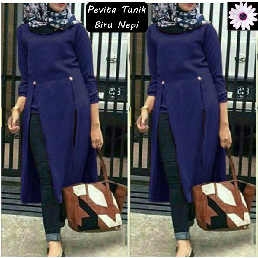 Tunik Images Model Terbaru Tunik Warna Navy