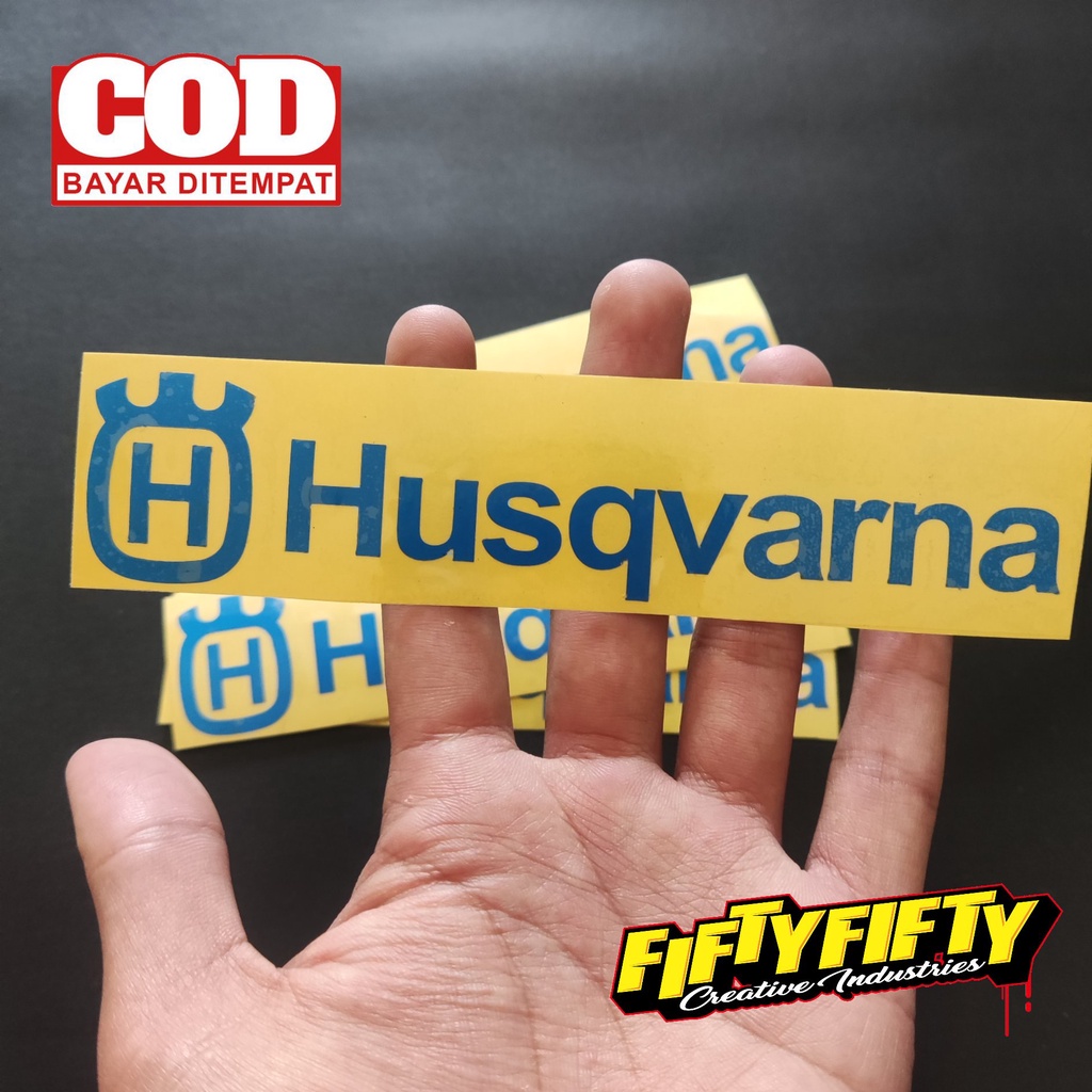 Stiker Cutting HUSQVARNA Stiker Cuting Motor Stiker Kating Mobil Stiker Helm