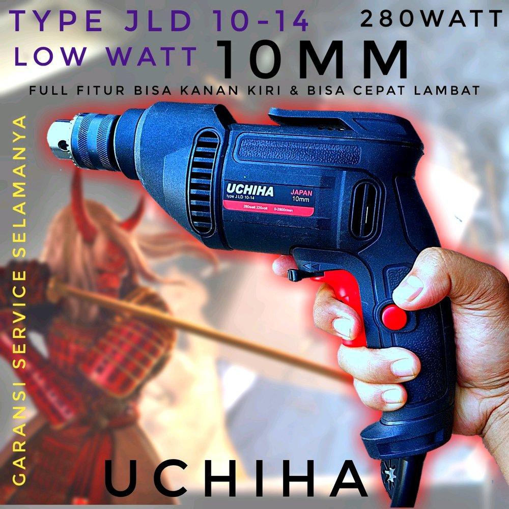 mesin bor 10mm uchiha full bonus type 1014  putar kanan kiri dan variable speed harga PROMO Murah