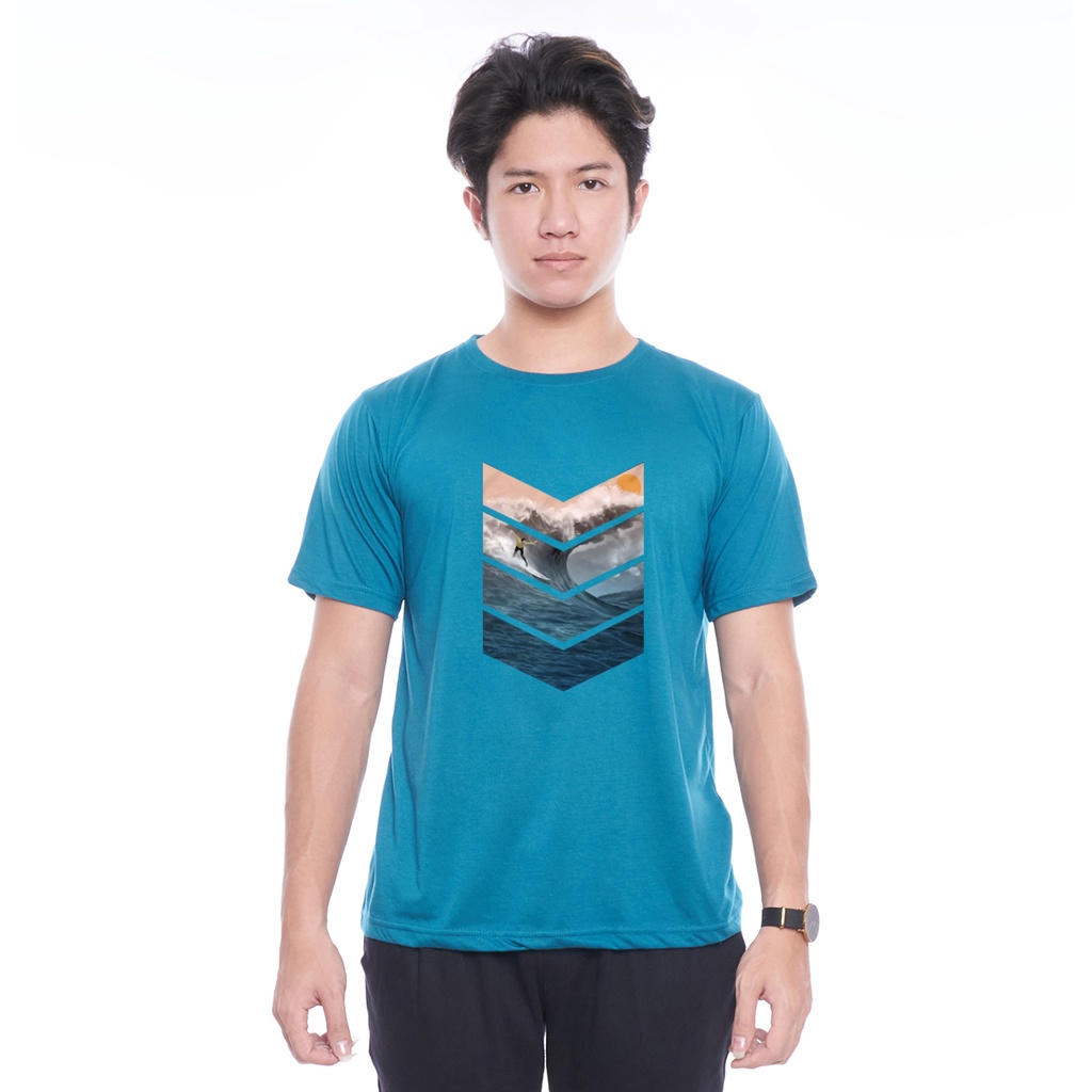 Kaos Oblong Pendek Gambar Surfing