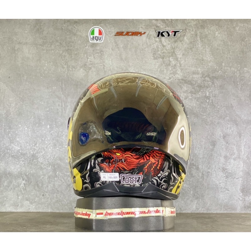 ZEUS HELM ZS 822 AO15 BLACK RED - ZEUS 822 FULL FACE MOTIF AO15 - HELM ZEUS FULL FACE-5