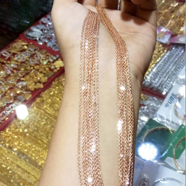 Kalung medan 1 gram emas kadar 375%