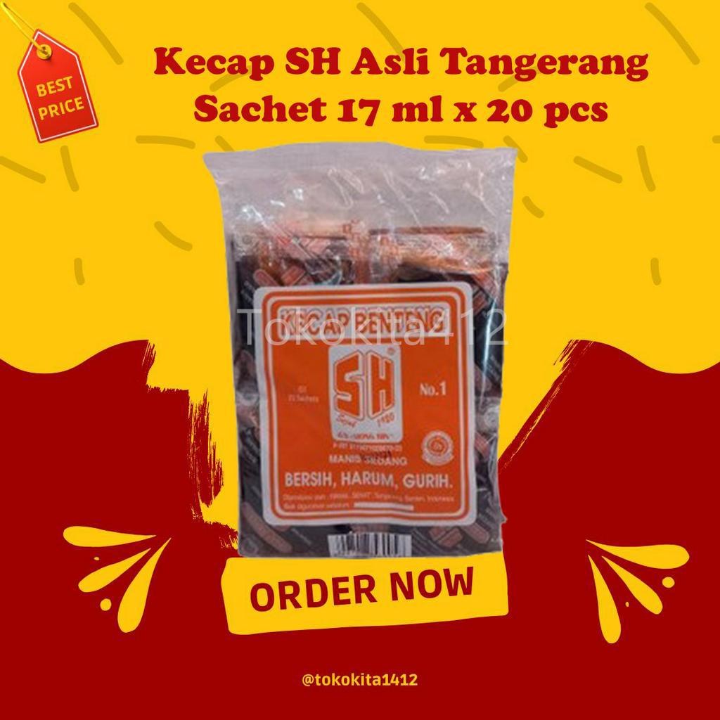 Kecap SH Benteng asli Tangerang sejak 1920 Halal 17 ml x 20 Sachet