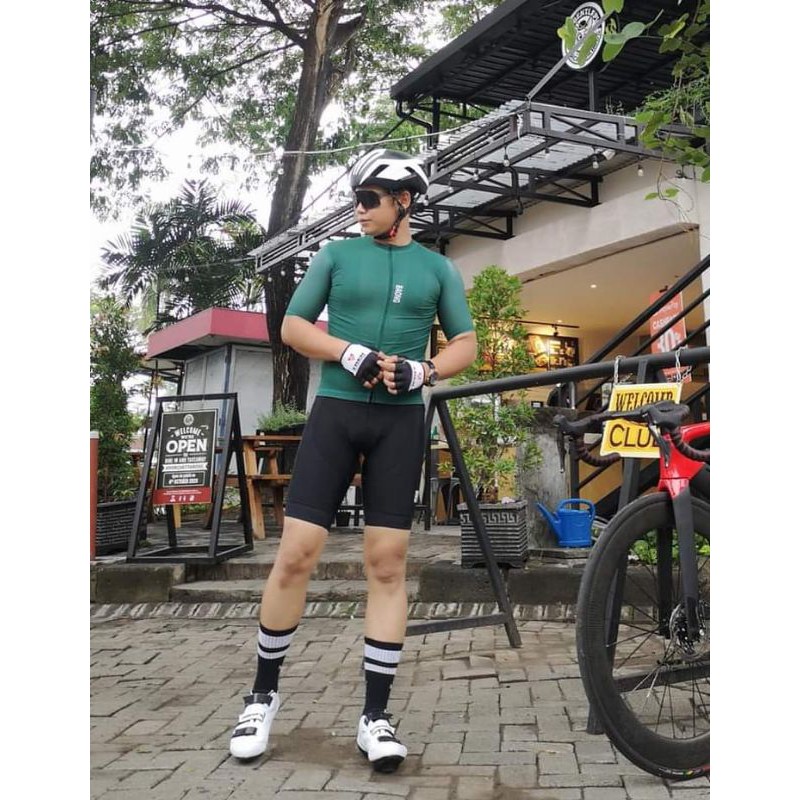 BAJU SEPEDA WARNA SEA GREEN SXB SULTAN BAONG ROAD BIKE JERSEY
