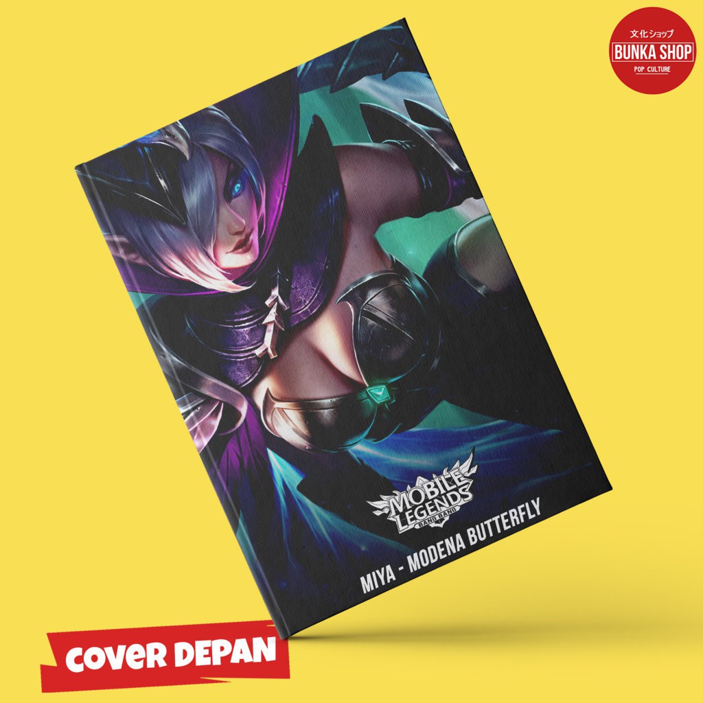 

Note Book Game Mobile Legends Miya Modena Butterfly Hardcover A5 Buku Catatan Tulis Murah