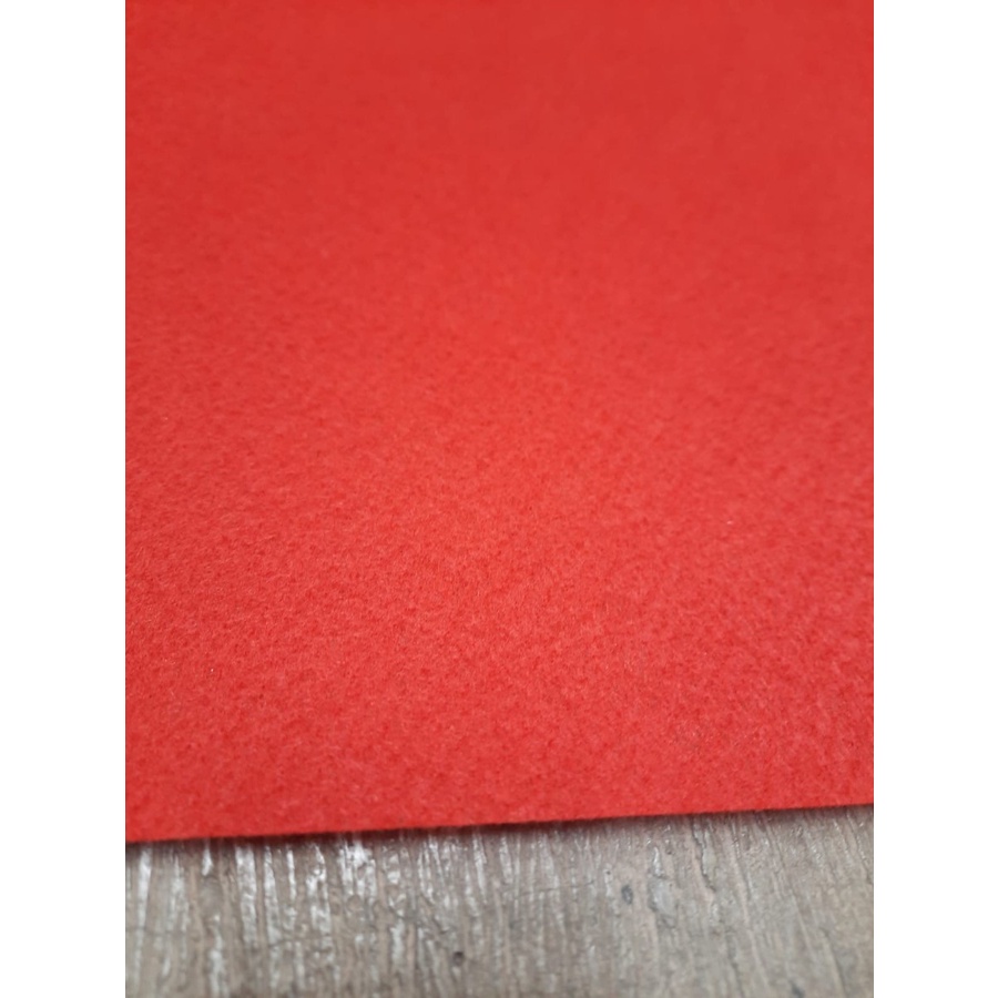 Karpet Bludru Polos 1x3m [METERAN] Bulu CAYLA RED Lebar 3 meter, Murah, Pameran, Exhibition, Alas duduk, Kasur-2