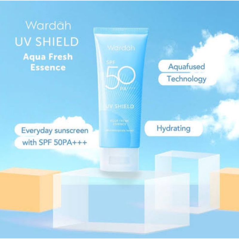 Wardah sunscreen UV shield aqua fresh