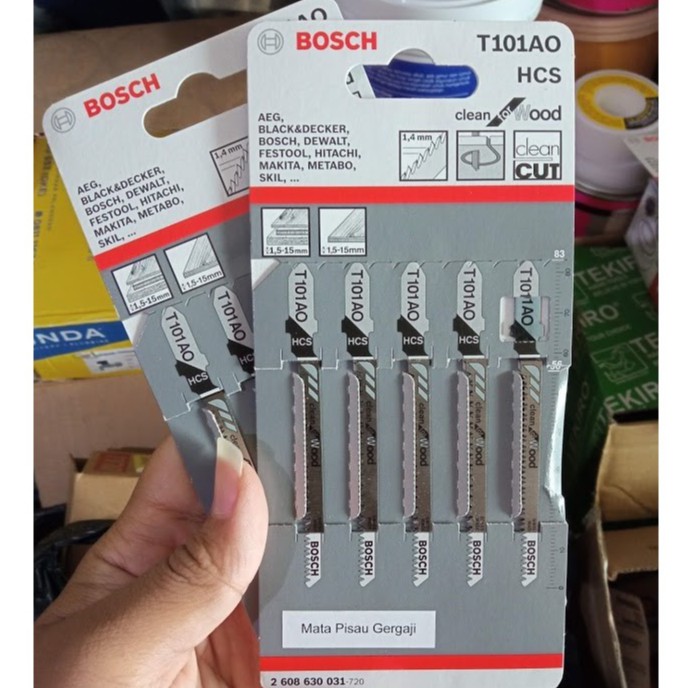 BOSCH Mata Jigsaw / Mata Gergaji / Jigsaw Blade Kayu Bosch T101AO