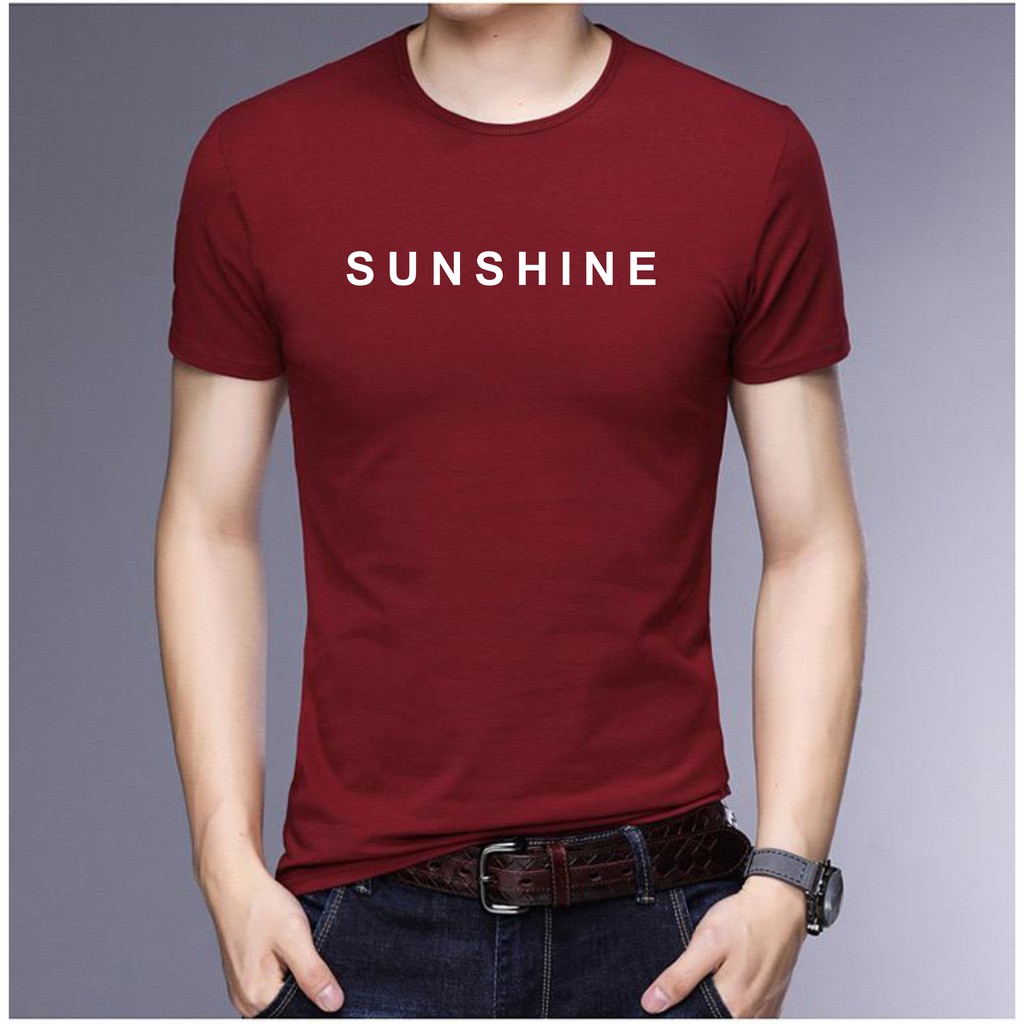 BS//TERLARIS//BAJU KAOS  SUNSHINE  TANGAN PENDEK PRIA DAN WANITA//GOOD QUALITY